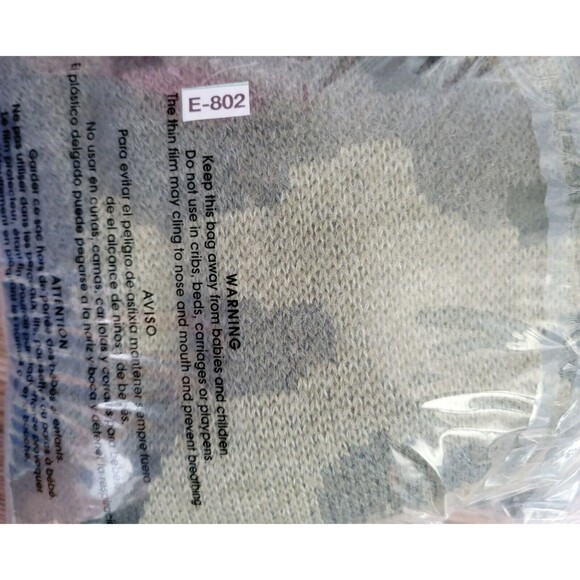 Lucky Brand Sweater Women's Sz S Green Camouflage Wool Blend Button Up Cardigan - Picture 8 of 8